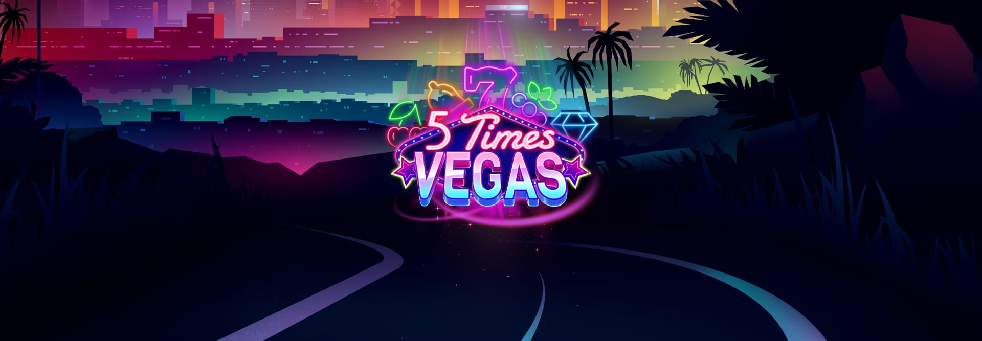 5 times vegas game banner