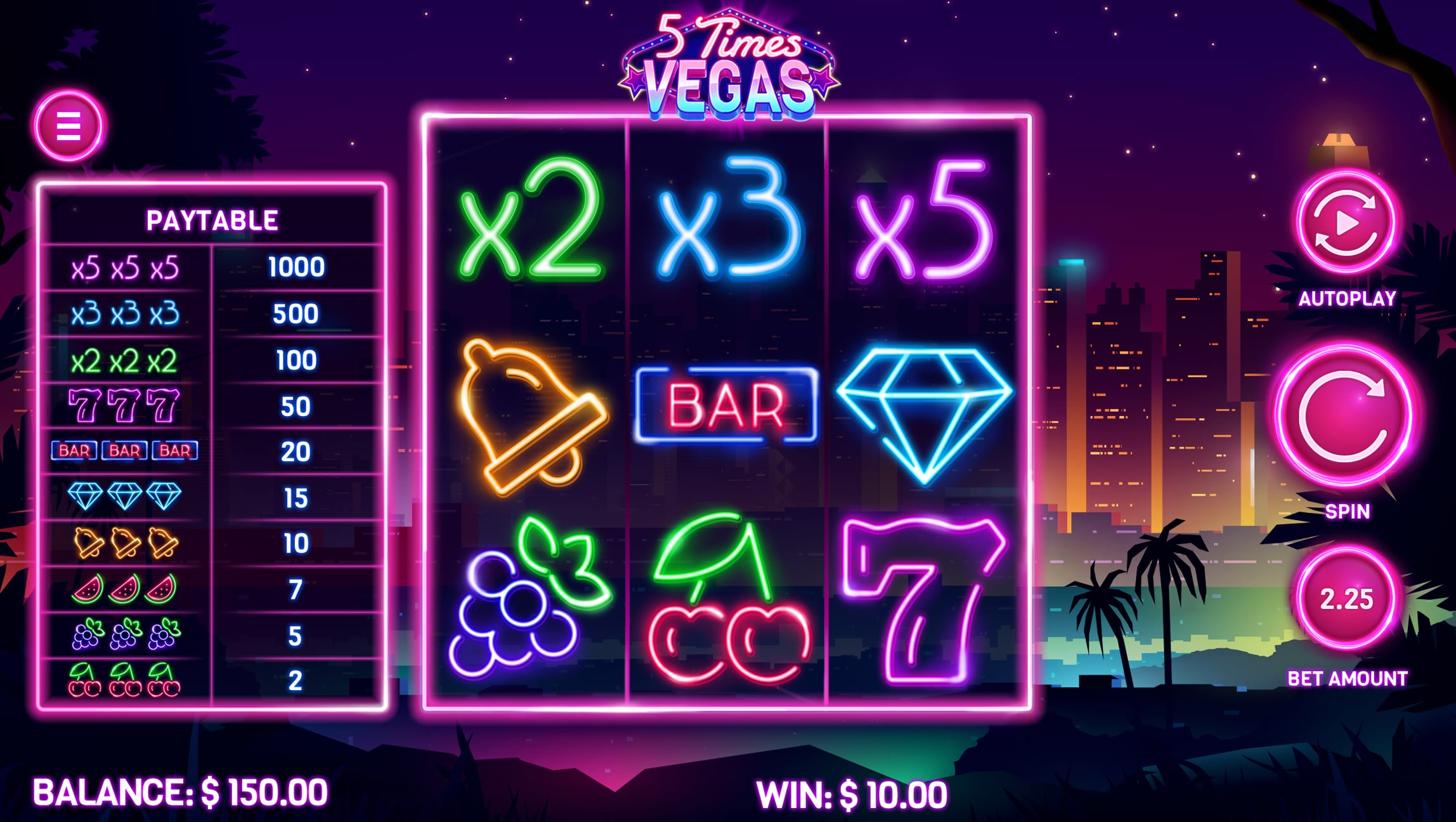 5 times vegas screenshot