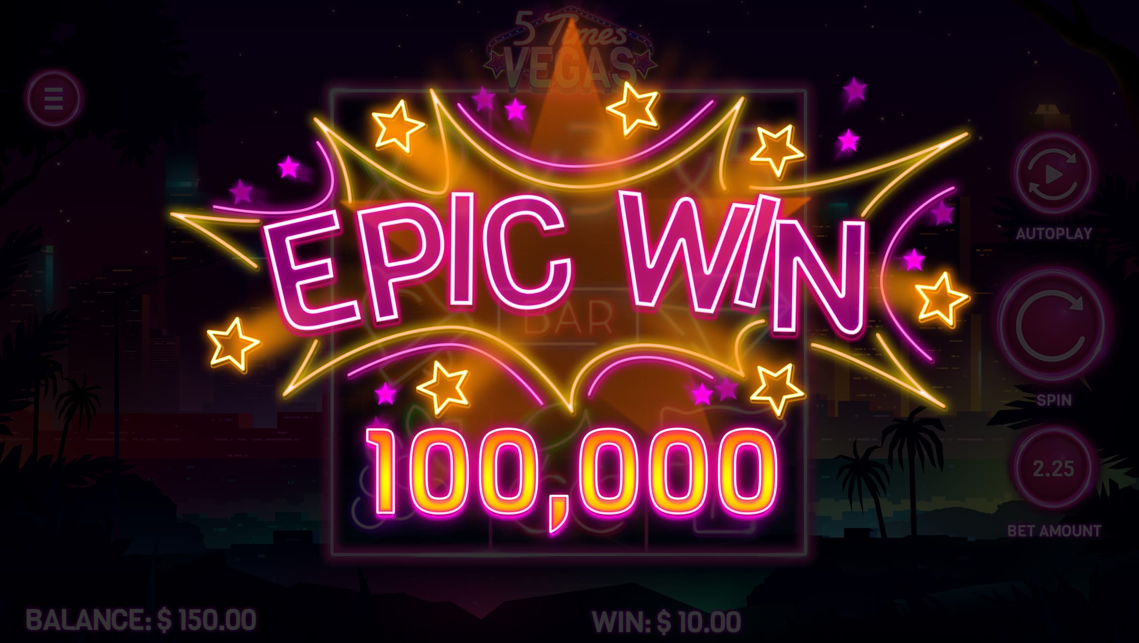 5 times vegas epic win screenshot