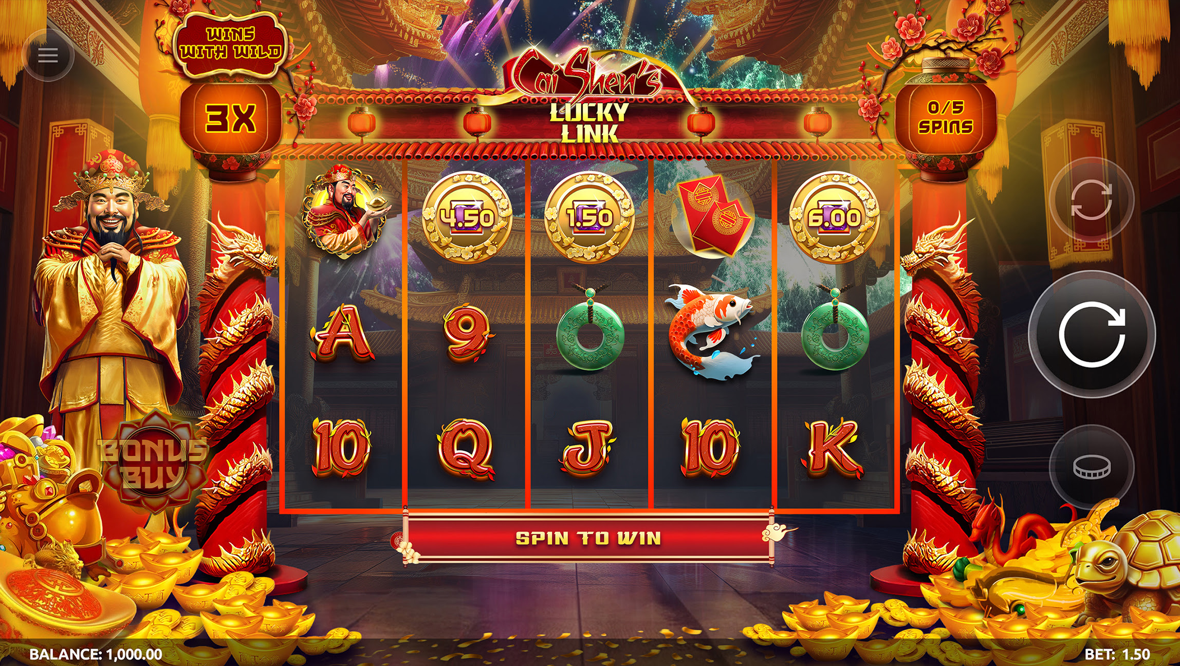 Cai Shen's Lucky Link Online Slot